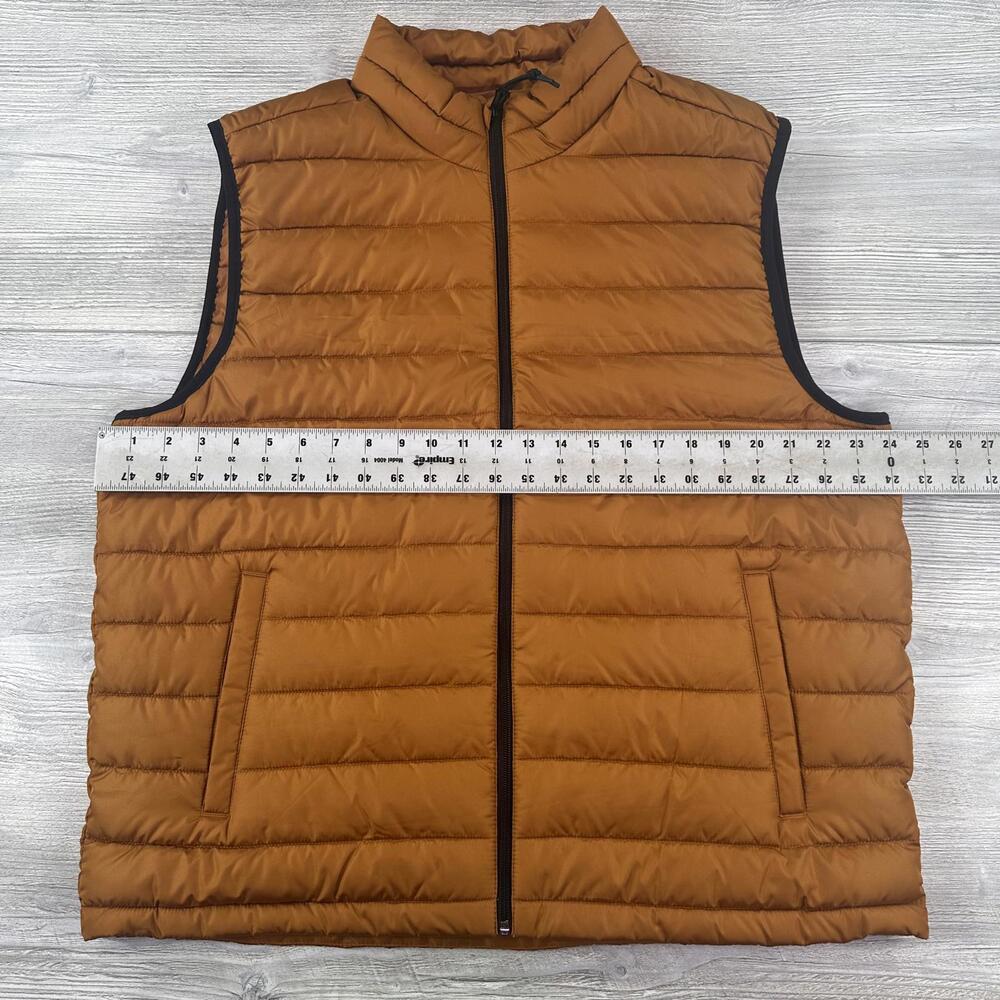 Aeropostale Remixed Down Alternative Puffer Vest Mens XL Burnt Orange NWT - Picture 3 of 6